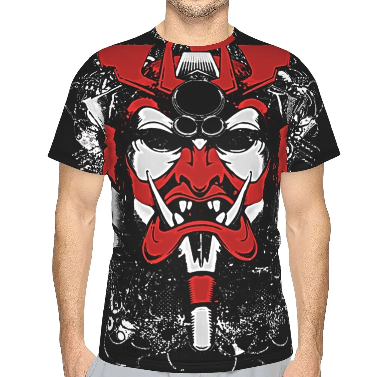 

Yakuza Mask 3D Printed T Shirt For Man Tattoos Art Unisex Polyester Loose Fitness Tops Hip Hop Beach Male Tees