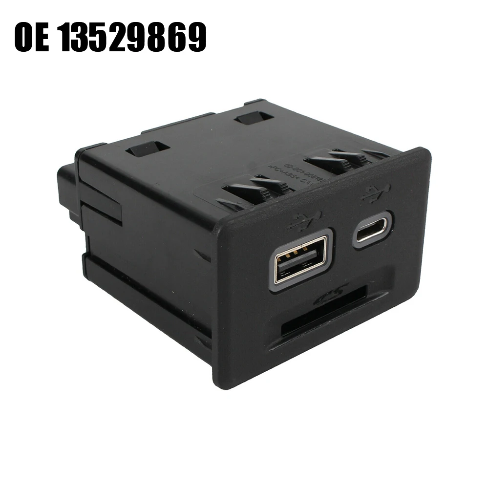 

Durable Assembly USB Car Accessories Black New Receptacle Parts Plug And Play Replacement Simply Clip-In 13529869