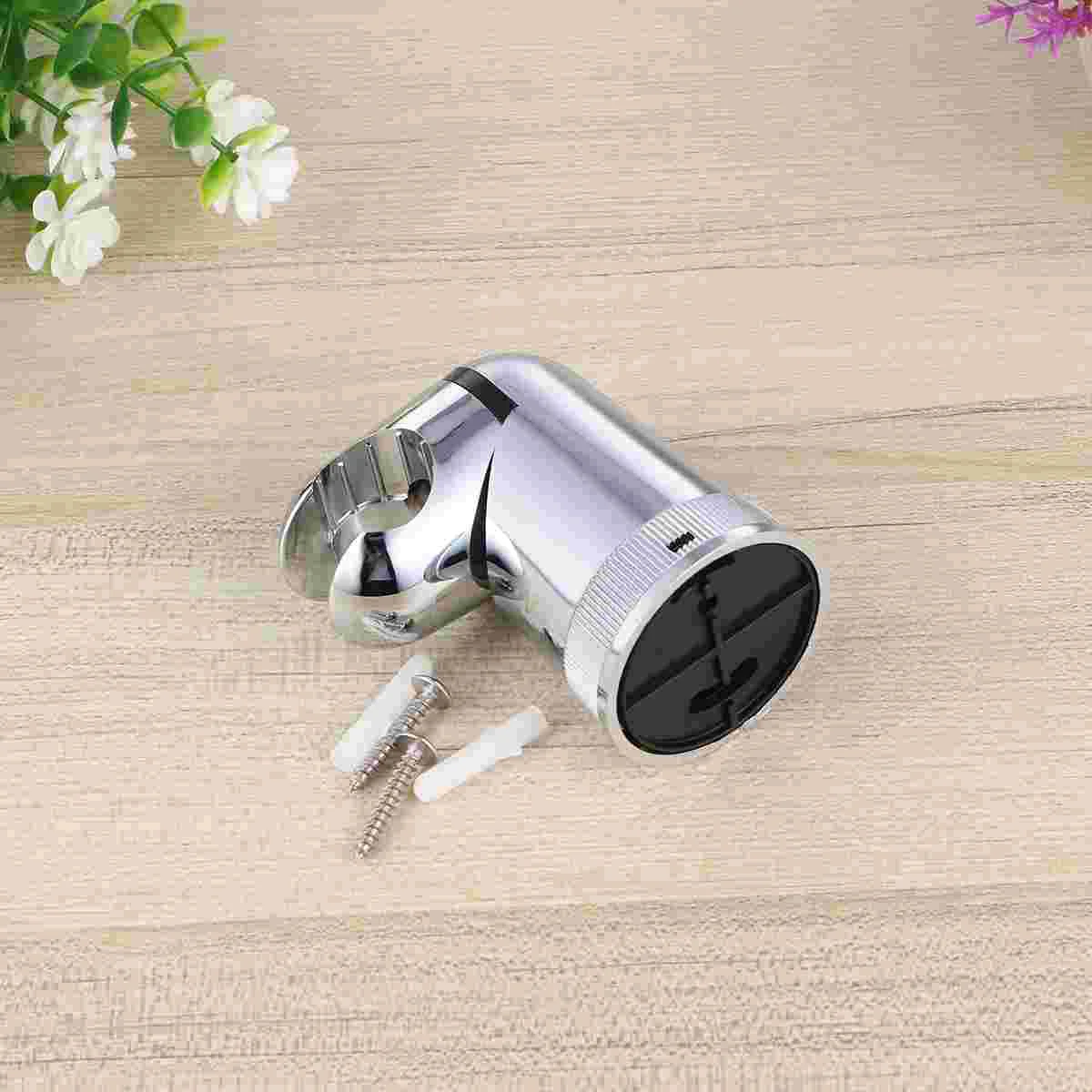 

ABS Plating Rotary Shower Mounting Brackets Handheld Holder Bracket for Bathroom Spray (Silver)