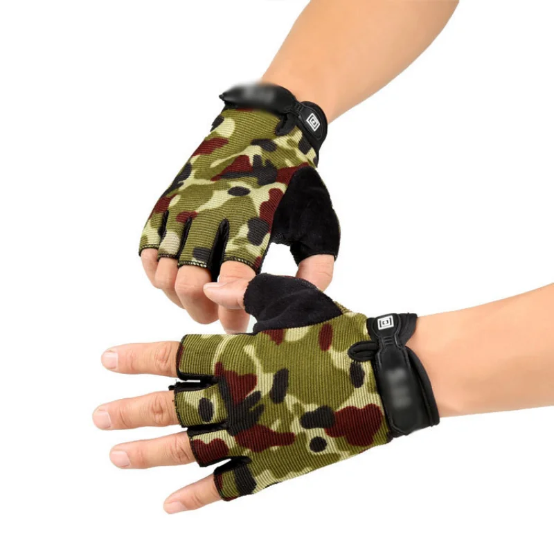 

Outdoor Tactical Gloves Sport Gloves Half Finger Type Military Men Combat Gloves Shooting Hunting Gloves