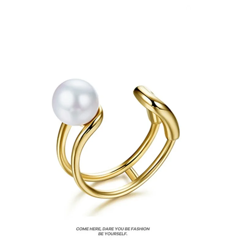 2022 New Trendy Geometric Simple Paper Clip Pearl Kpop Earrings Women Girl No Pierced Ears Fine Gift Aesthetic Luxury Jewerly  - buy with discount