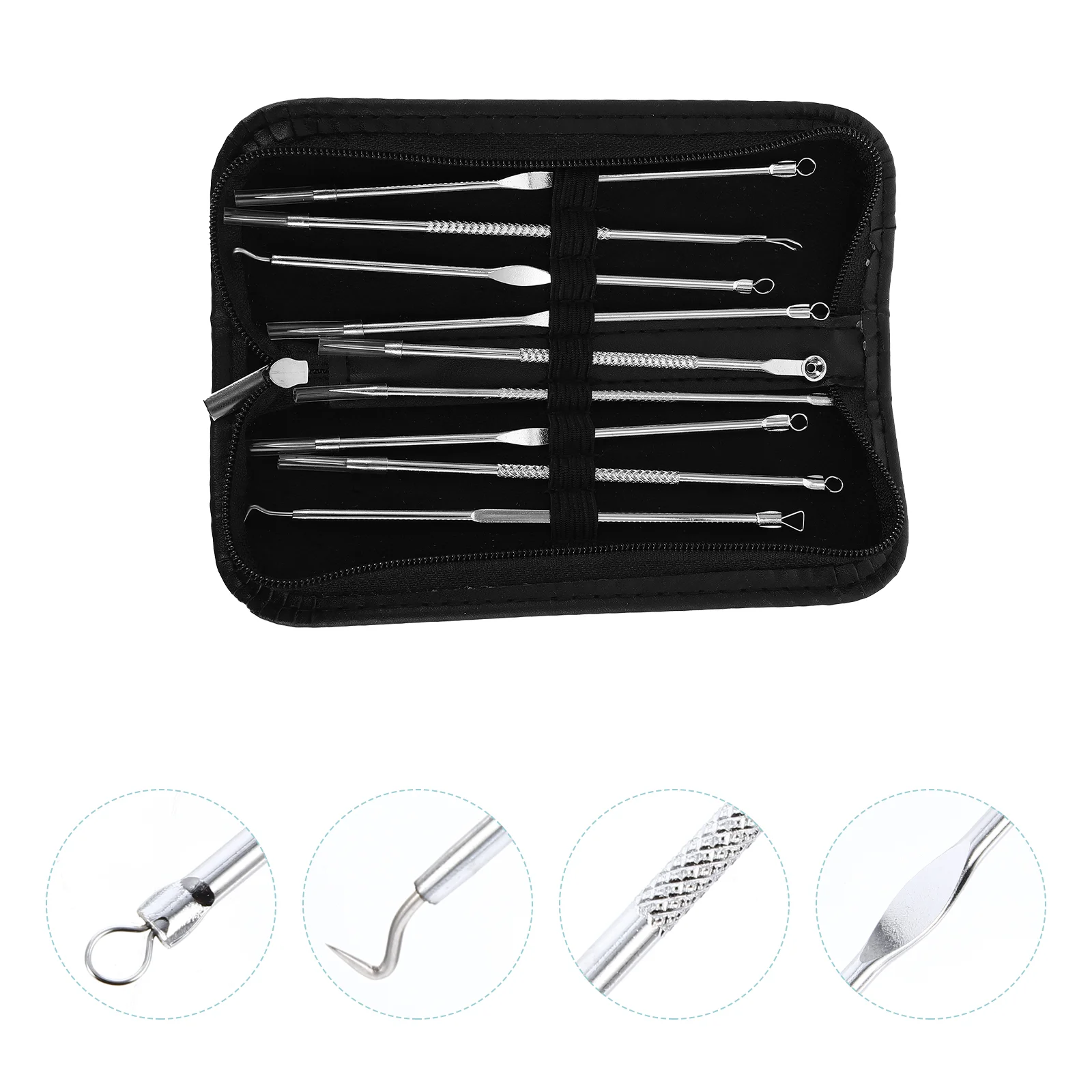 

Tool Extractor Pimple Pore Comedone Zit Removal Blackhead Double End Needles Whitehead Popping Beauty Needle Kit Deep Care Skin