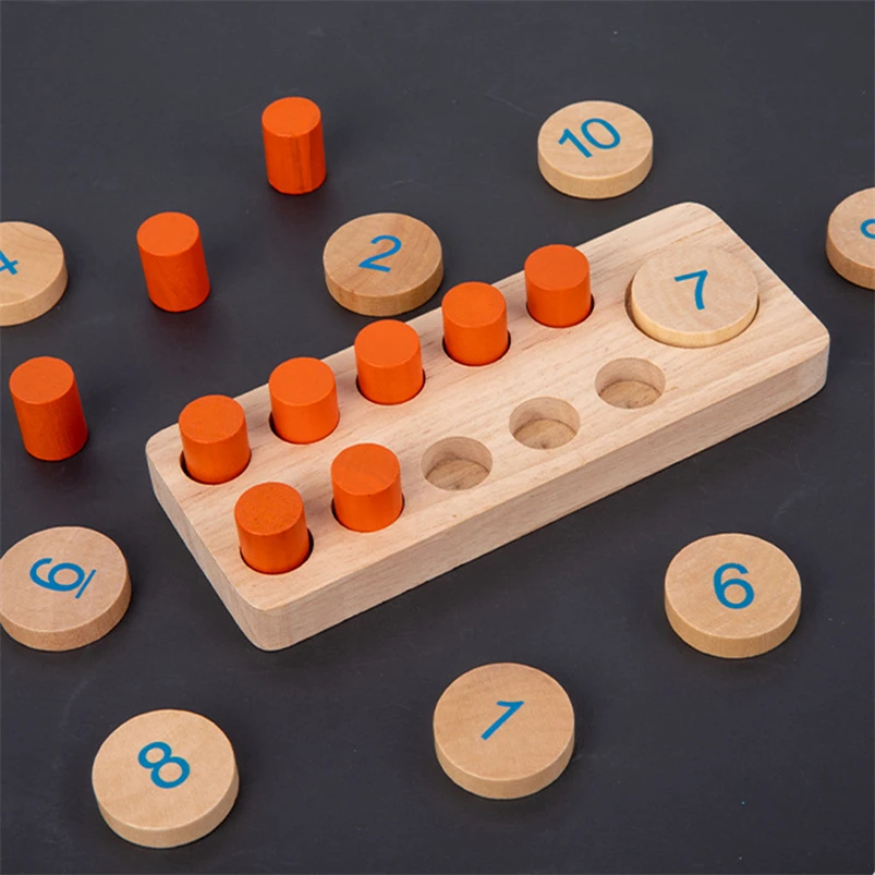 

Montessori Toys Number Counting Game Learning Eudcation Educational Toys For Children Teaching Aid Christmas Gift D86Y
