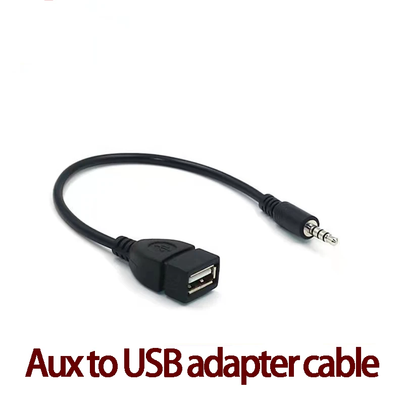 Автомобильный аудио U-диск адаптер автомобильный MP3 Преобразователь мини USB кабель для подключения T-port OTG кабель для передачи данных AUX кабель