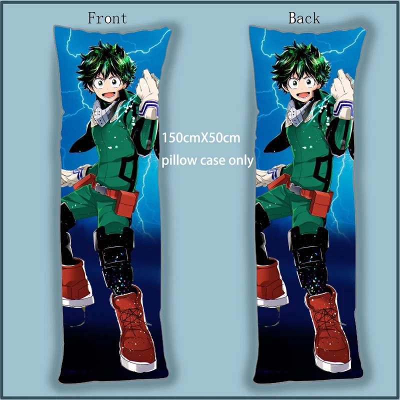 

Anime Dakimakura Body Pillow Case My Hero Academia Midoriya Izuku cover 150x50cm Home Decoration Pillowcases Printed long
