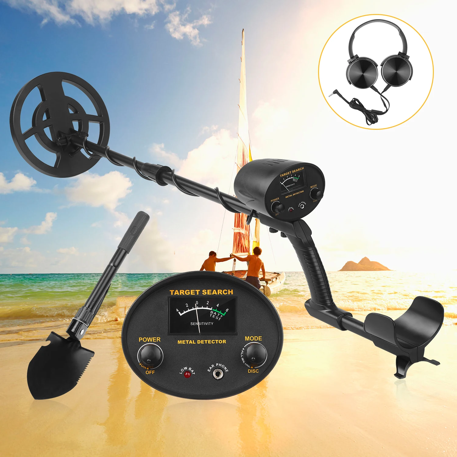 

GT6300 Professional Metal Detector Pinpointer Gold Treasure Finder Pinpointing Seeker Underground Metal Detector