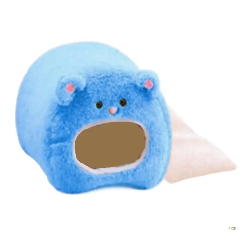 41XB Домик для хомяка зимняя теплая плюшевая клетка маленьких домашних животных