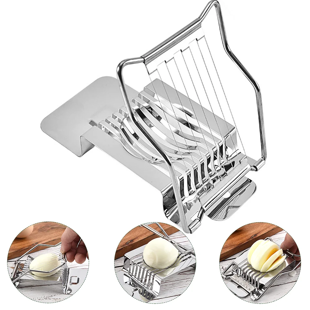 

Egg Slicerstainless Steel Metal Wire Dicer Slicing Tool Fruit Heavy Vegetables Boiled Duty Hard Multipurpose Wedger Slicers