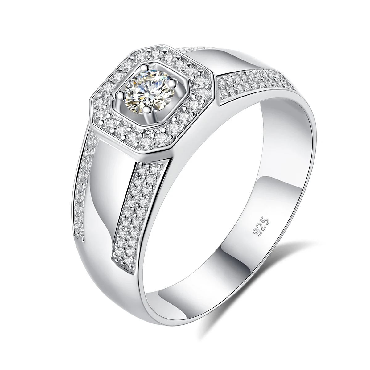 

Кольца Madison Audury мужские из серебра 925 пробы, карата, с мусанитом