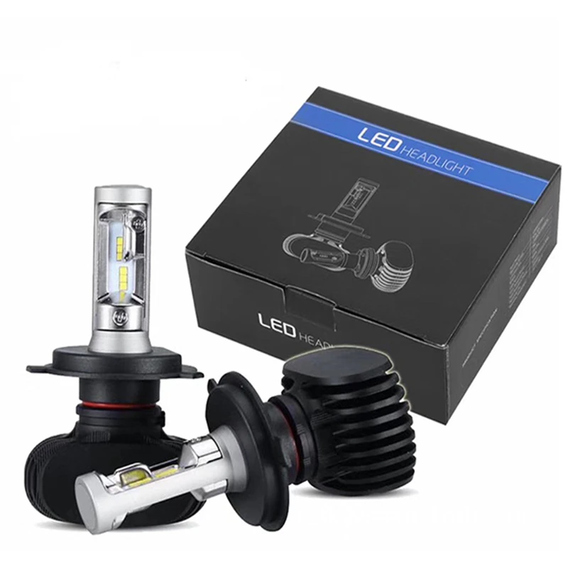 Светодиодные фары H4 S1 H7 H11 Led H1 50W Auto 8000LM 6000K 9005 HB3 9006 HB4 для автомобильных фар лампы все в одном