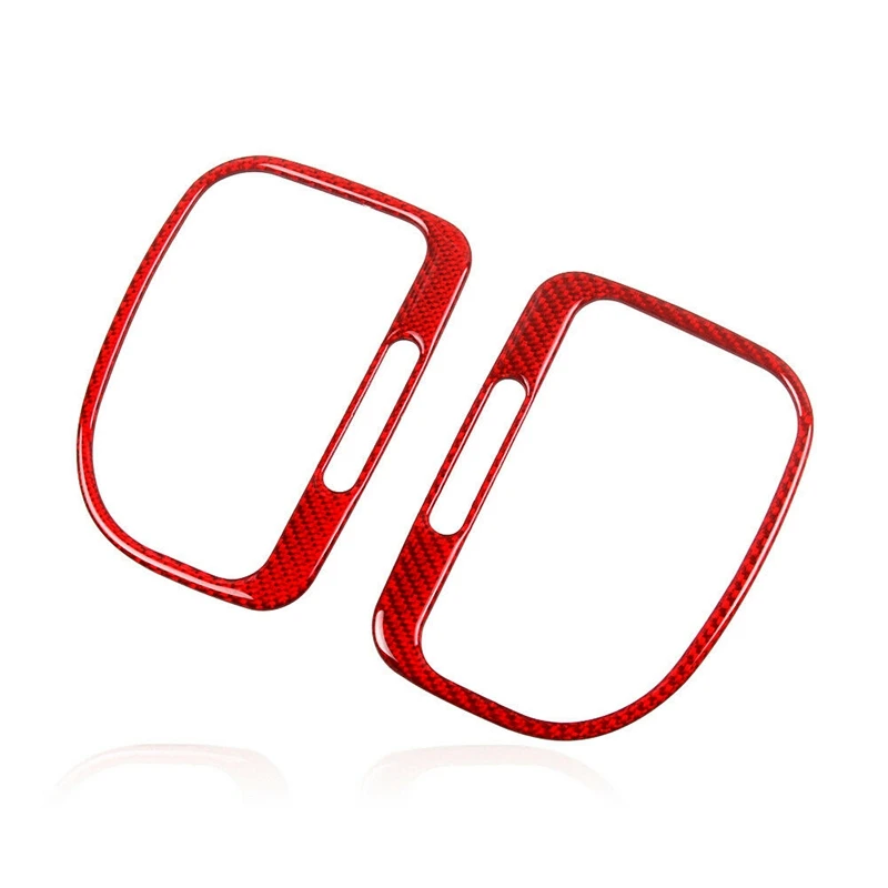 

Dashboard Side Air Vent Cover Panel Frame Trim Sticker Carbon Fiber for Golf 6 MK6 2008 2009 2010 2011 2012 (Red)
