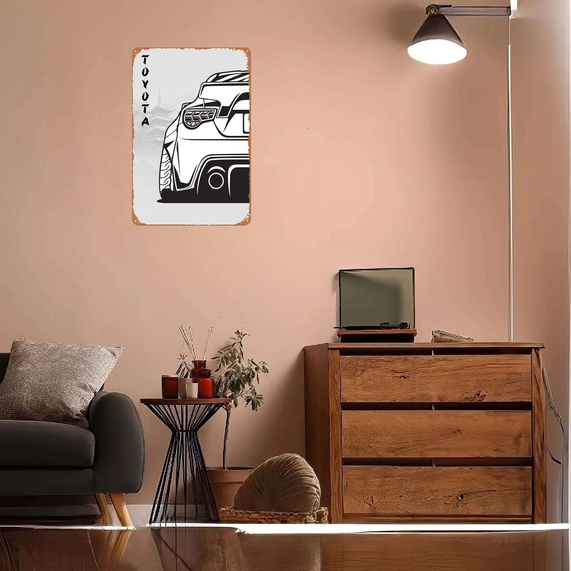 Металлическая вывеска Toyota GT86 JDM