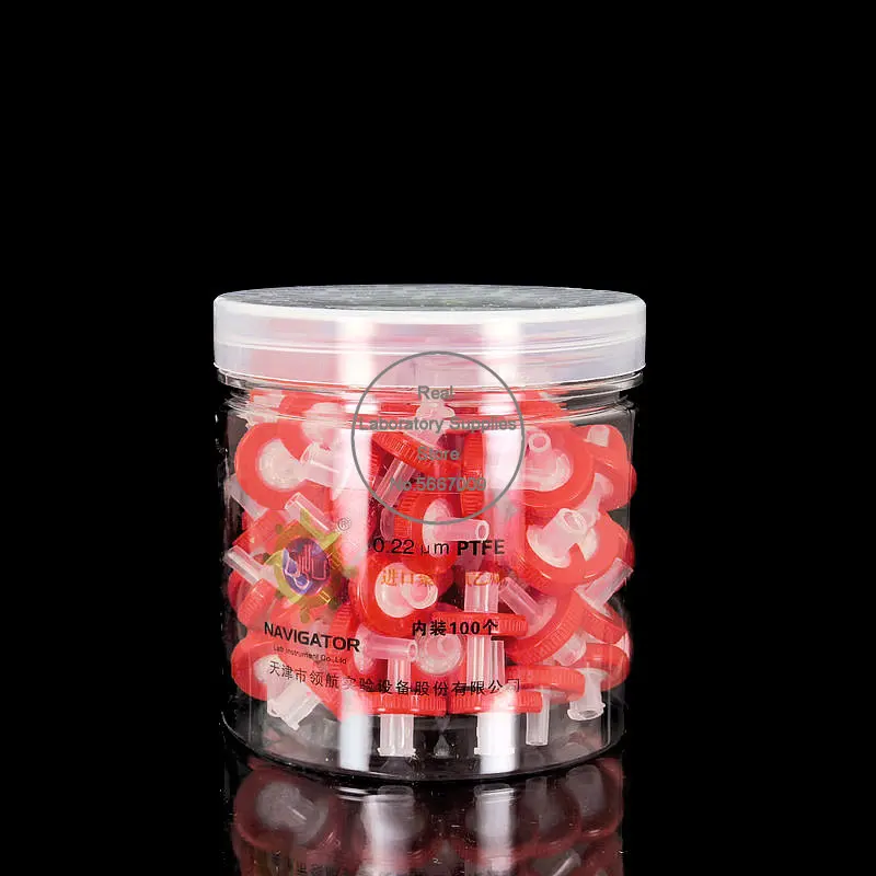 Одноразовые шприцевые фильтры PTFE 0,22/0,45 мкм 100 шт.