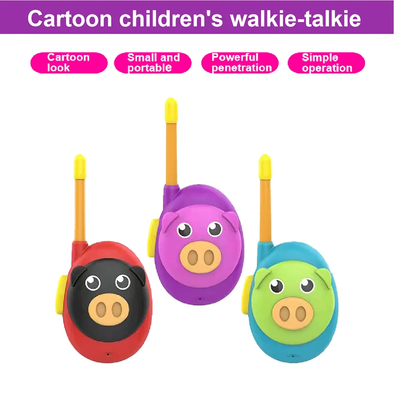 2022 Parent-child Lnteractive Game Mini Toy Boy Girl Handheld Radio Phone Cartoon Christmas Birthday Gift Children Walkie-talkie