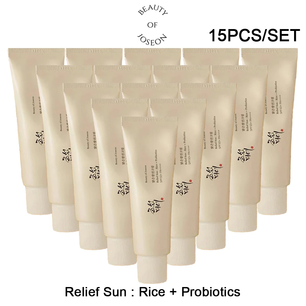 

15PCS Beauty Of Joseon Relief 50ml Sunscreen Rice Probiotics SPF50+ PA++++ Relief Sun Lightweight Creamy Organic Body Sunscreen