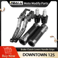 downtown 125 motorcycle aluminum brake clutch levers handlebar hand grips ends for yamaha downtown 125 all yeares