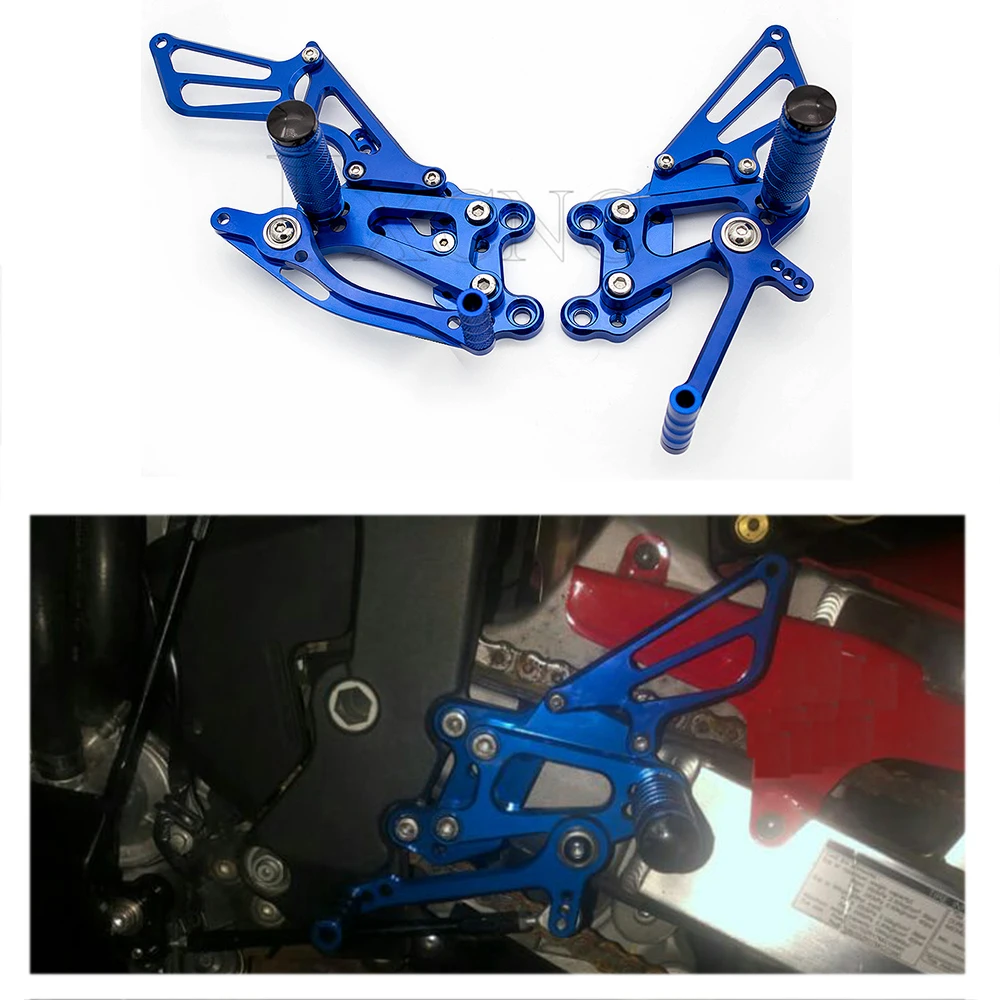 Для HONDA CBR600RR 2003-2006 CNC алюминиевые мотоциклетные Регулируемые подножки задние