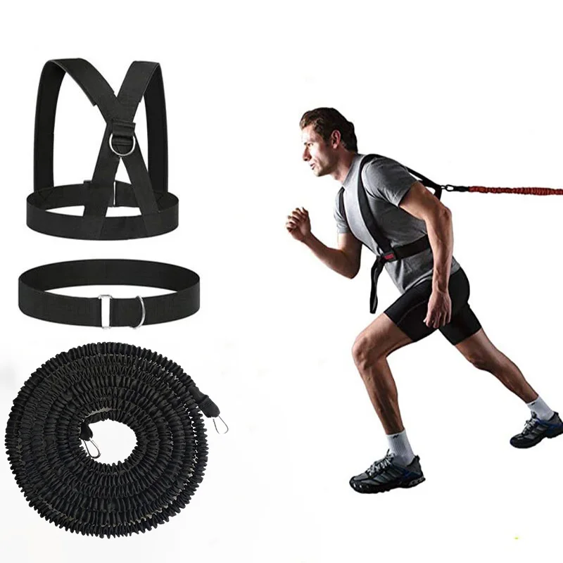 

Running sprint dash track and field pull rope resistance Bands for Football Basketball powerful strength Explosive force