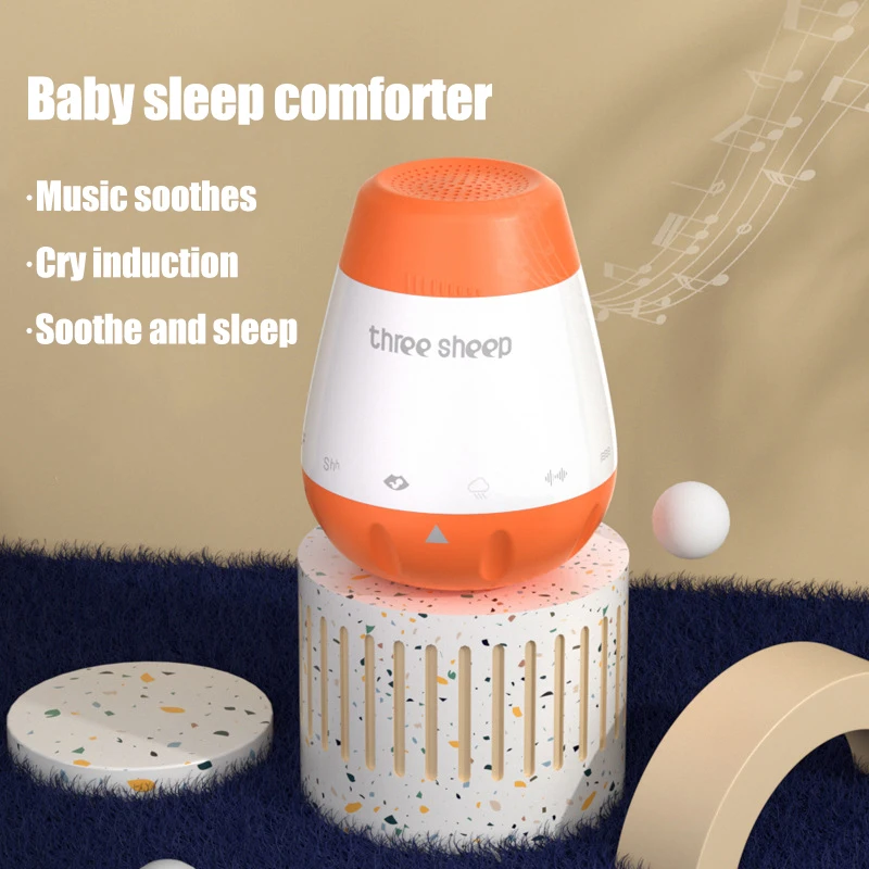 Baby White Noise Machine Smart Music Voice Sensor Infants Bad Sleep Helper Therapy Sound Monitor Generator for Babies Relax Toy