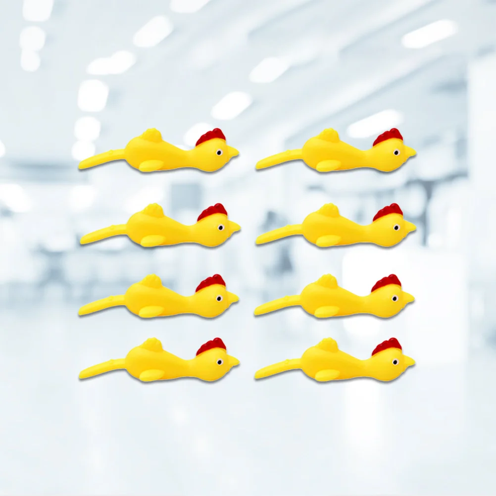

Chickenrubberfinger Creative Funny Elasticity Spoof Mini Party Chickens Flingers Flicker Giant Small Shooter Band Supplies