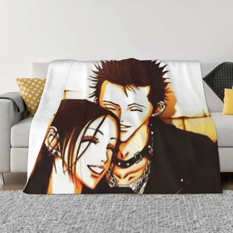 

Nana Osaki And Ren Honjo Manga Blanket Flannel Fleece Warm Japanese Anime Throw Blankets for Office Bedroom Couch Bedspreads