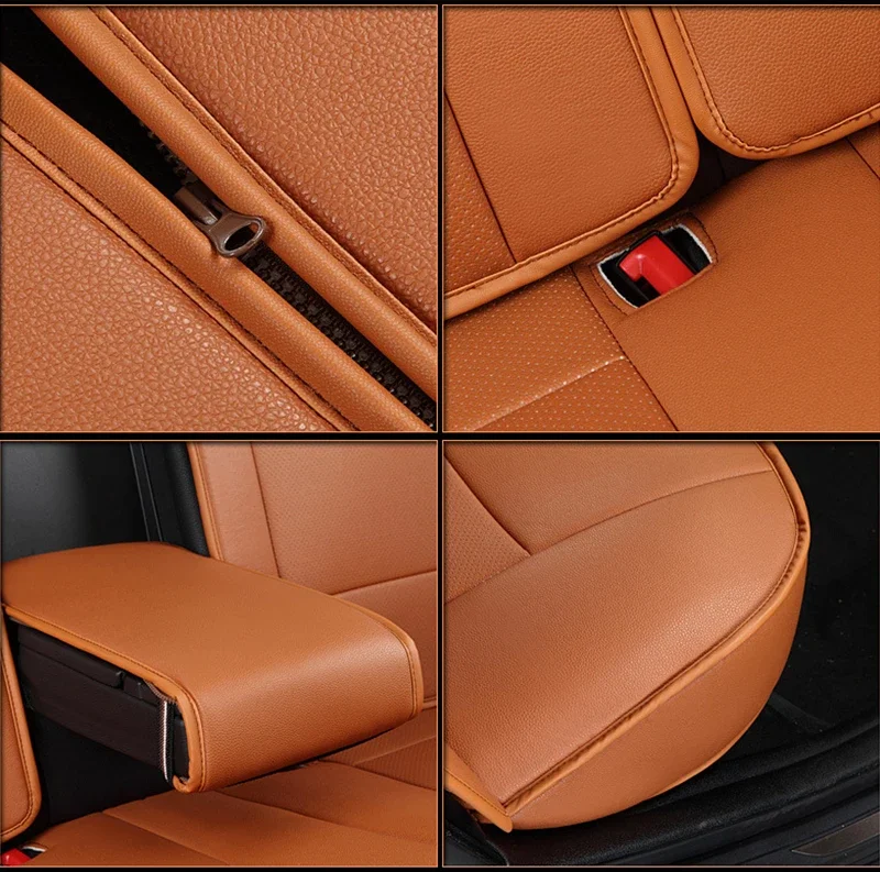 Водонепроницаемые кожаные чехлы на сиденья пикапа полный комплект спортивный