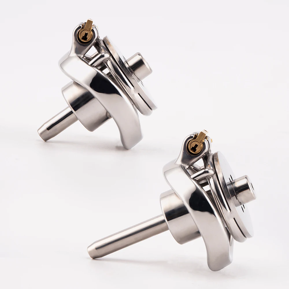 Новая перевернутая мужская клетка целомудрия из нержавеющей стали с