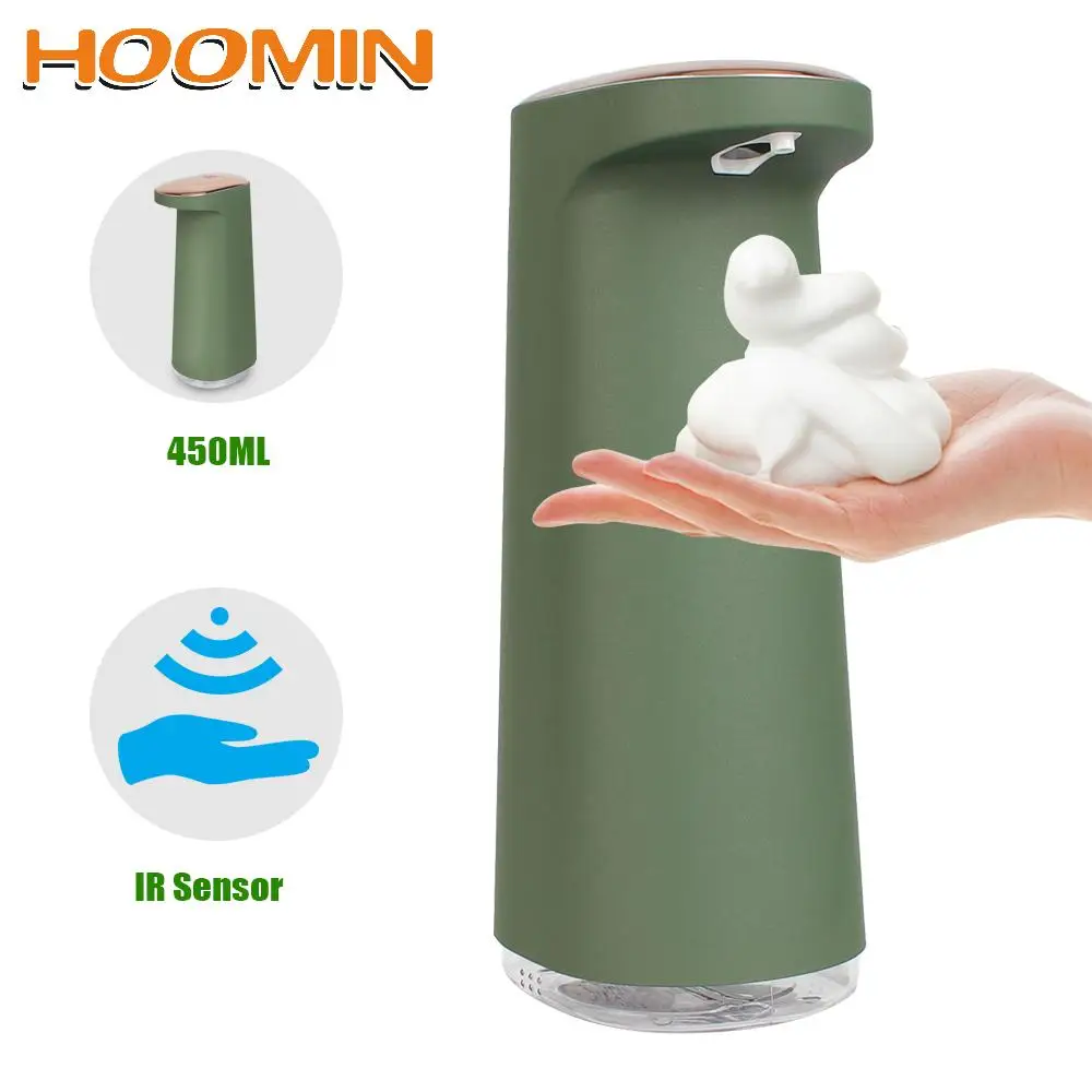 

Foaming Touchless Automatic Hand Free Portable 450ML USB Rechargeable Foam Liquid Soap Dispenser For Bathroom Kitchen