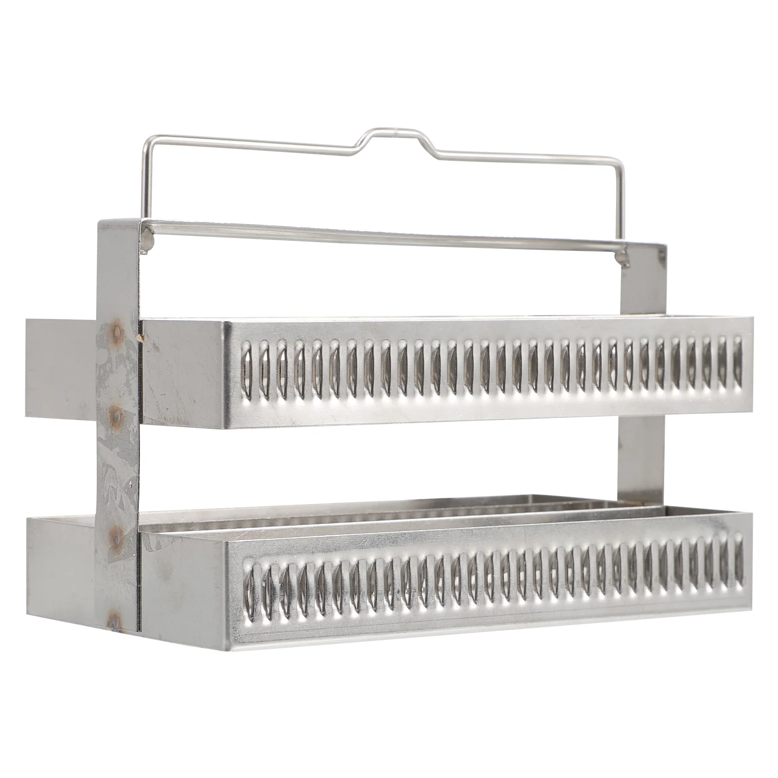 

Glass Slide Staining Rack Drainer Tool Tray Stainless Steel Microscope Slides Holder