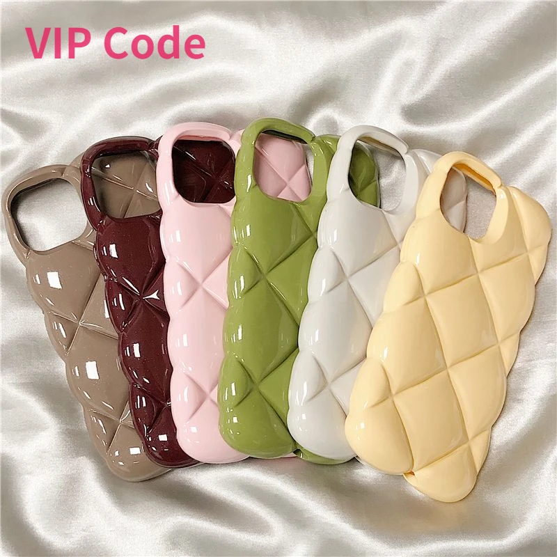 

Luxury Case for IPhone 14 Plus 13 ProMax 12 11 Pro Max Classic Fashion Simple Rhombus Diamond Phone Cover Fragrance Texture