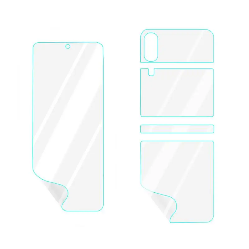 

Screen Protector For Flip 3 HD Full Covered High Touch Sensitivity Film Front Back Screen Protection Cover Anti-Scratch