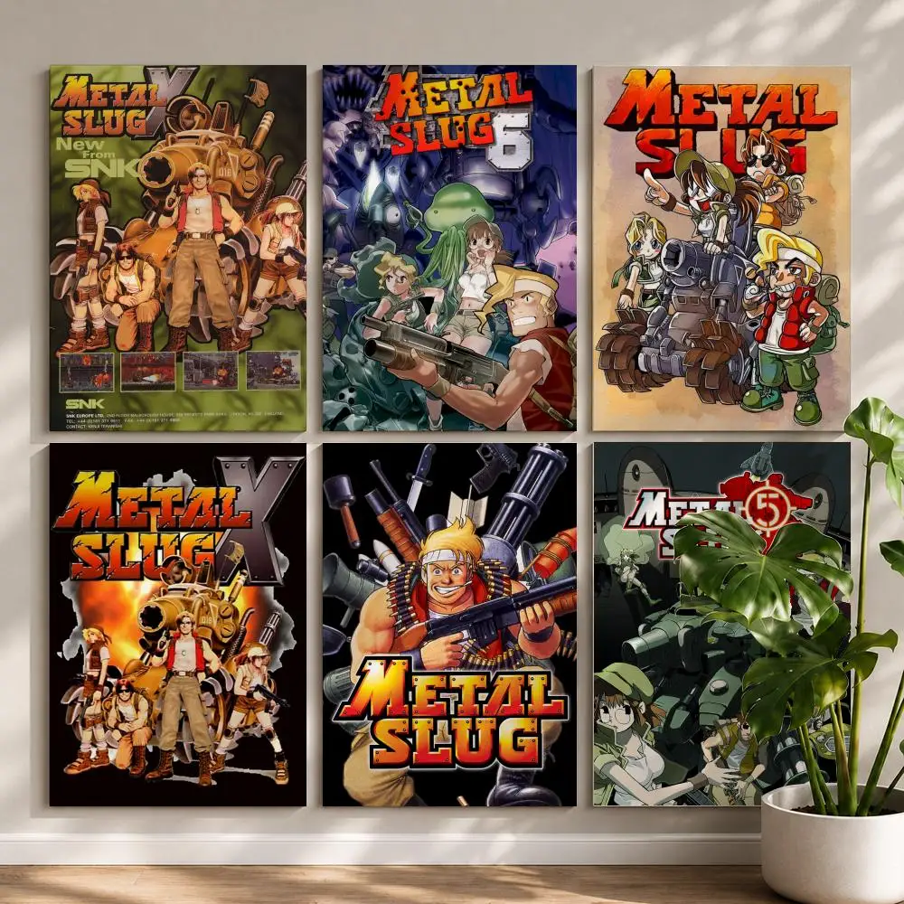 Фото Постер Game M-Metal SlugS HD, самоклеящийся, водонепроницаемый, для декора стен, идеально подходит для дома, офиса, общежития, спальни, отличный подарок №1
