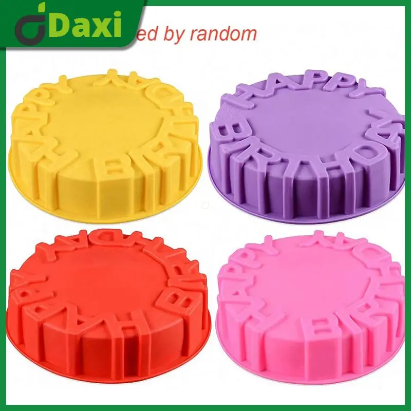 

1pc DIY Oblate Shaped Silicone Mold Round Cake Mousse Mold For Baking Tray Chocolate Dessert Baking Pan Cake Decorating Tools