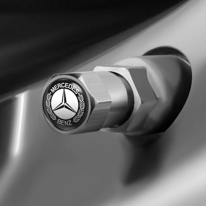 4 шт. Металлические колпачки для клапанов автомобильных колес аксессуары Mercedes benz