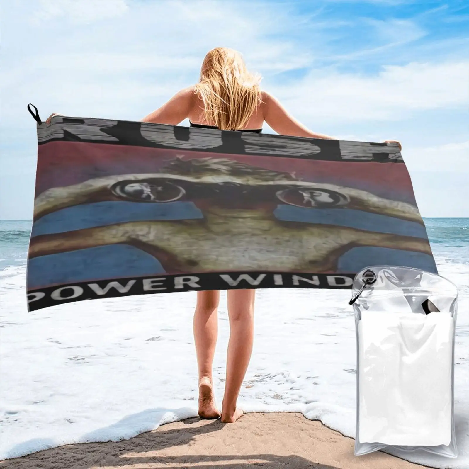 

Rush Power Windows Tour 1985 Band Beach Towel Bath Towel Bath For The Beach Towel Beach Bathrobe Female Towel Bath Beach Towel