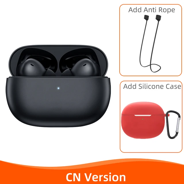 Redmi Buds 4 Pro black CN Version + Anti Rope + Red case