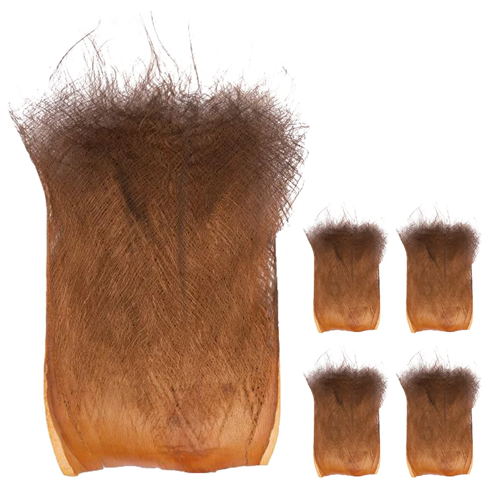 5 листов коры кокосовой пальмы орнамент для поделок растения Бетта рыбы убежище