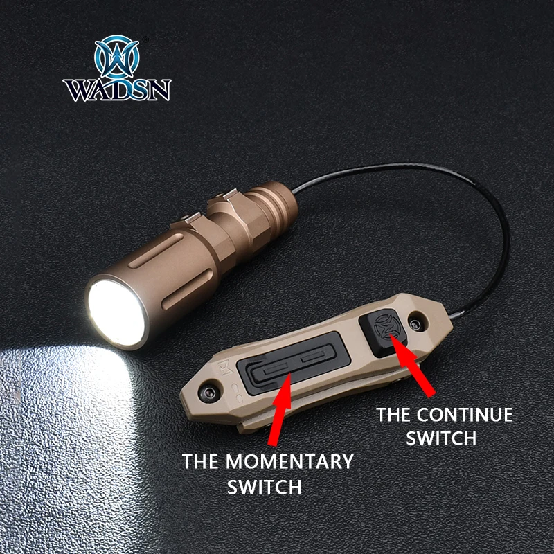

WADSN Surefire Flashlight Tactical Pressure Dual Function Remote Switch For M300 M600 M951 M952 Rifle Weapon Scout Light PLH V2