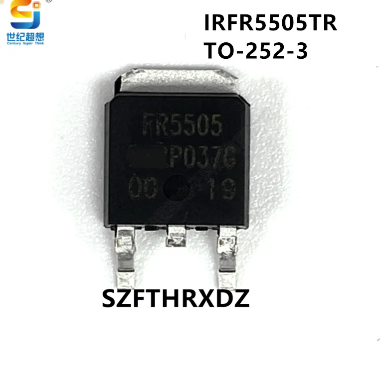 

10 шт. 100% новый импортный оригинальный IRFR5505TR FR5505 55 в 18A TO-252-3 P-канальный полевой транзистор MOSFET