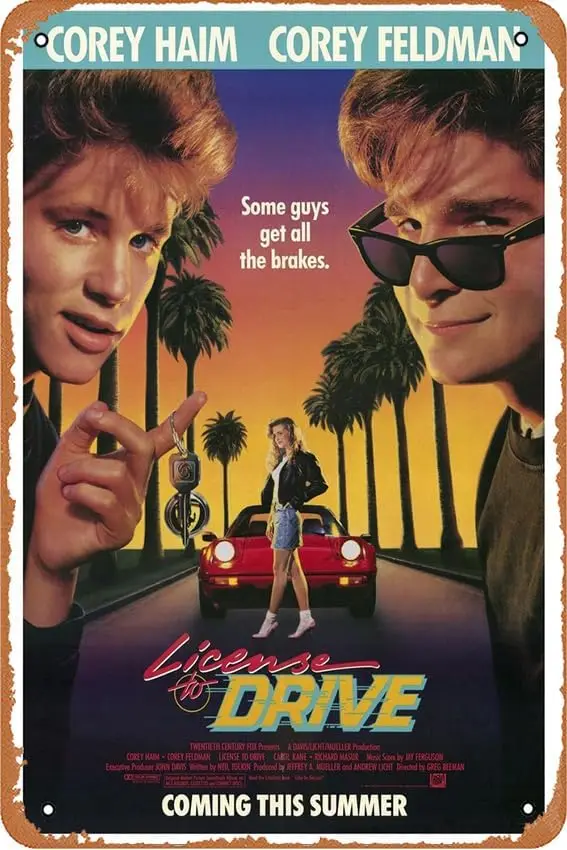 Лицензия на вождение (1988) плакат домашний настенный художественный Декор Ретро