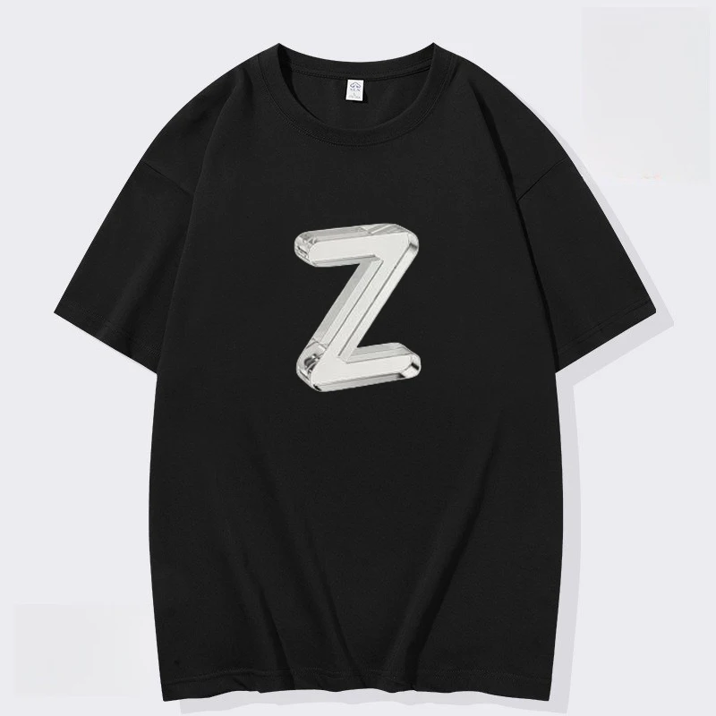 

High End Oversized Cotton T Shirt For Womens Classic Designer The Letter Z Graphics Tops Fashion Man Shirts Tees Mens Clothing