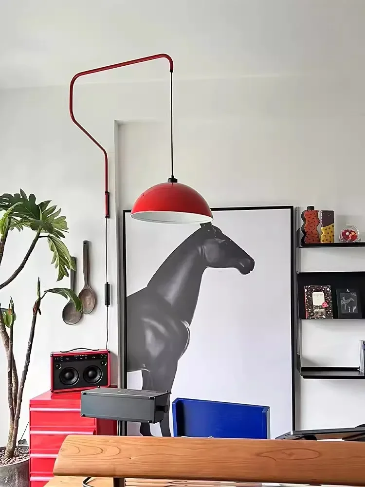 Красная рокерная люстра антикварная гостиная кабинет настенный светильник для