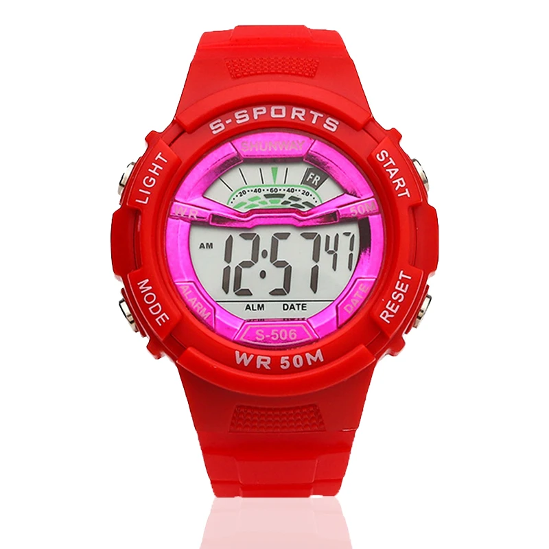 

Candy Color Fashion LED Electronic Sport Silicone Kids Watch Casual Outdoor Digital Display Watches Simple Kids Girls Boys Gift