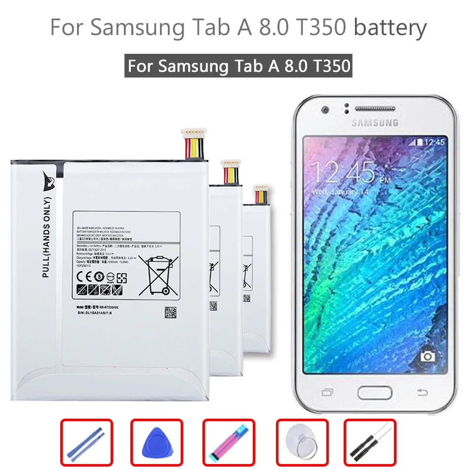 

Запасная аккумуляторная батарея для Samsung GALAXY Tab A 8,0