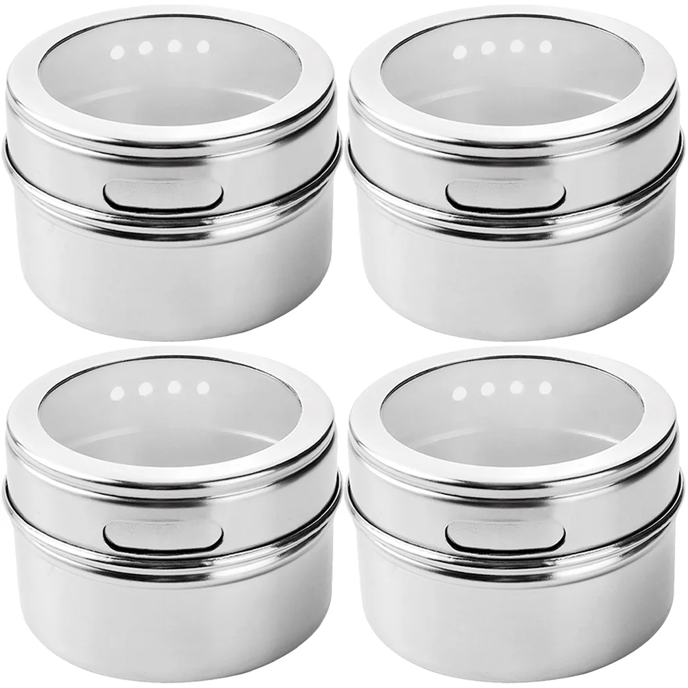 

Seasoning Jar Jars Salt Kitchen Shaker Pepper Condiment Containers Container Spices Steel Stainless Bottles Magneticsugar Powder