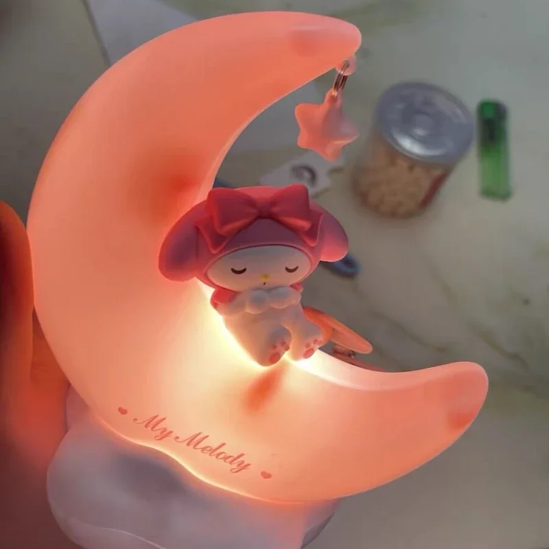 

Sanrio Cinnamoroll Kuromi 14cm Led Luminous Decoration Night Lamp Bedroom Night Lamp Bedside Decorative Lamp Cute Xmas Gift
