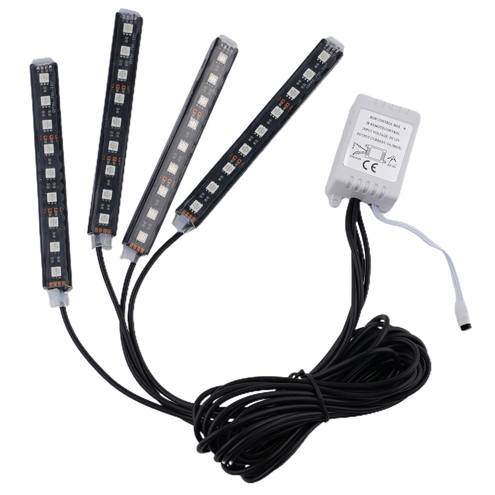 

Новинка, Светодиодная лента, USB, водонепроницаемая, 12,2*1,5*0,8 см, 4 шт., декоративное внутреннее освещение, неоновая лампа