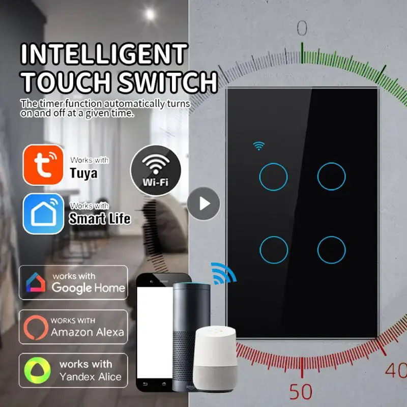 

Home Appliance Smart Remote Control Neutral Wire/no Neutral Wire Smart House Multi-function App Control Tuya Wif Smart Home