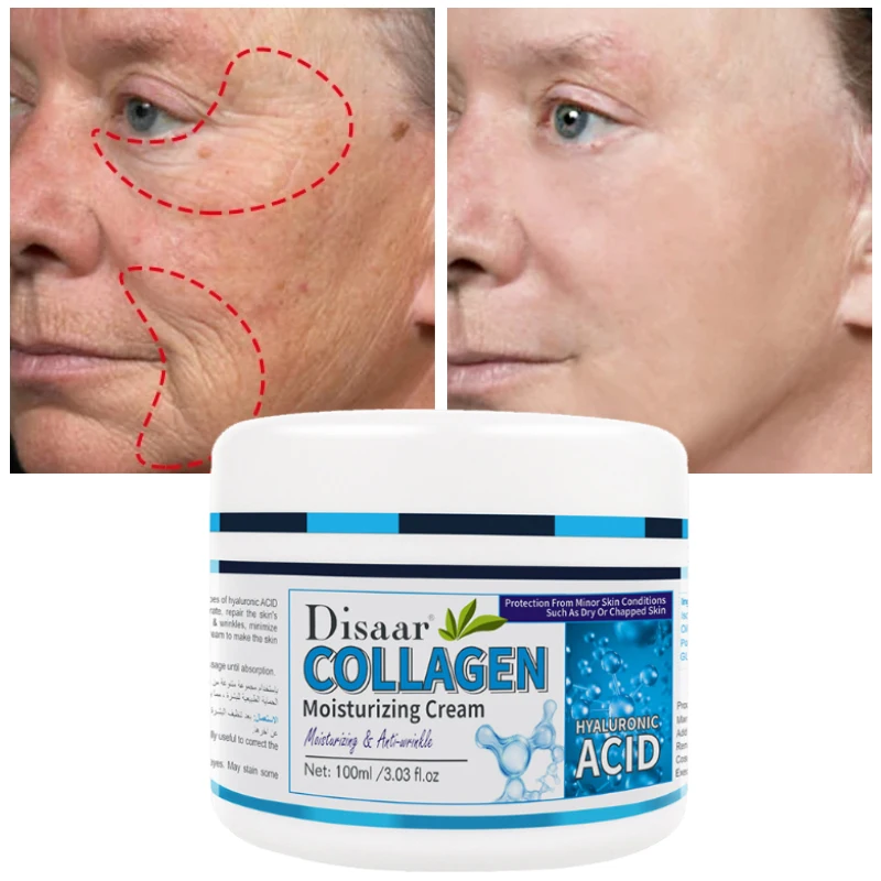 

Anti-Wrinkle Face Cream Firming Lifting Anti-Aging Collagen Fade Fine Lines Moisturizing Smoothing Skin Improve Puffiness 100ml