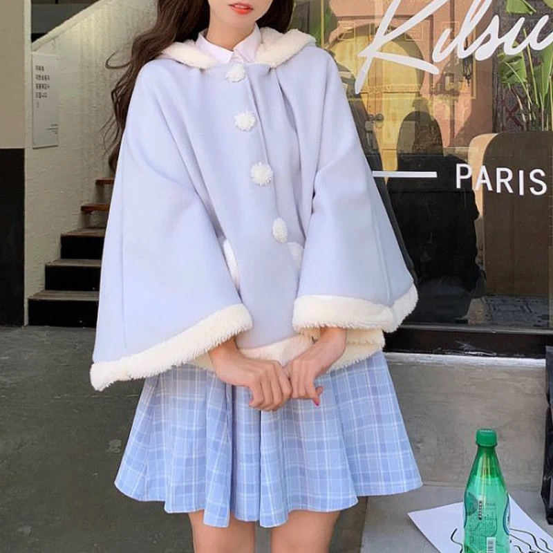 2022 кавайная накидка в стиле &quotЛолита&quot для девочек осенне-зимний Кардиган из